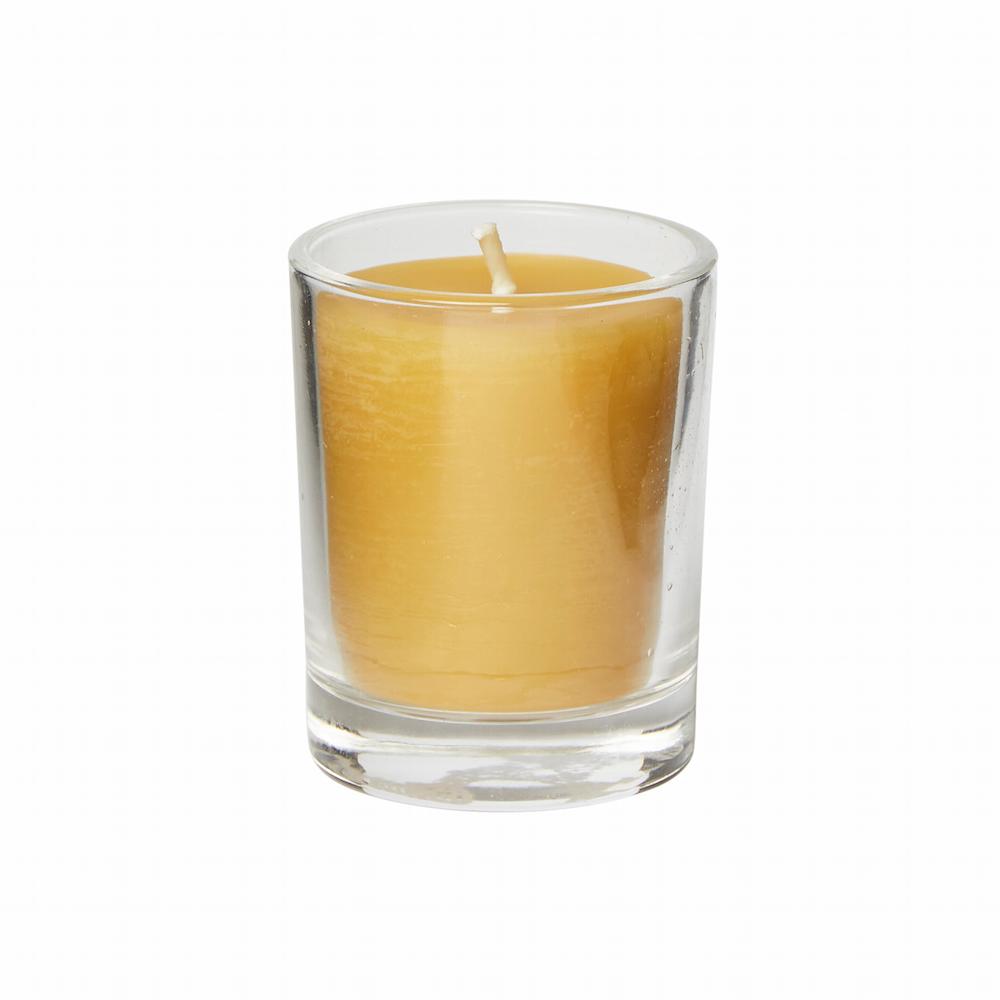 Votive beeswax candle
